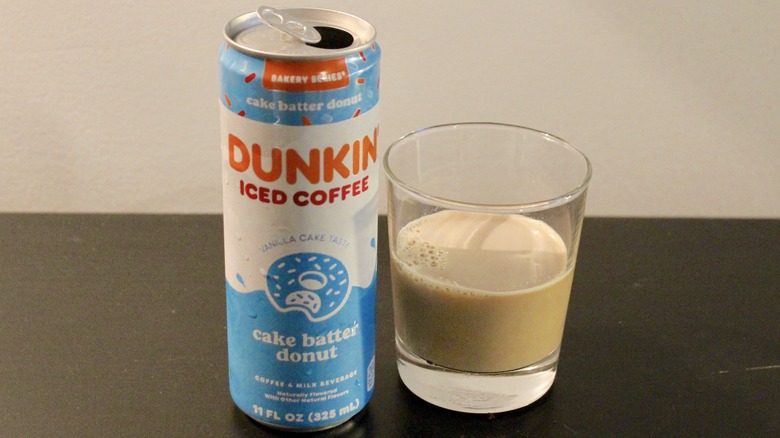 Dunkin' canned iced coffee cake batter