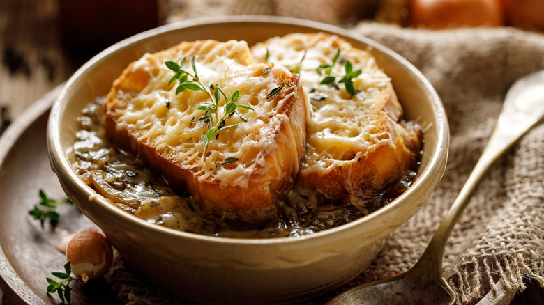 bowl of french onion soup