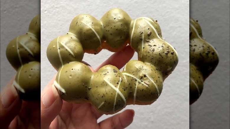 Matcha mochi donut