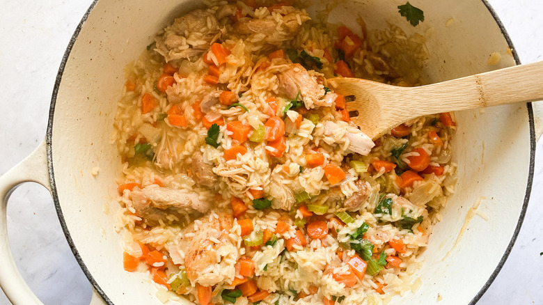 One-pot chicken and rice