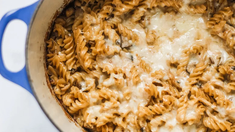 Creamy French pasta bake