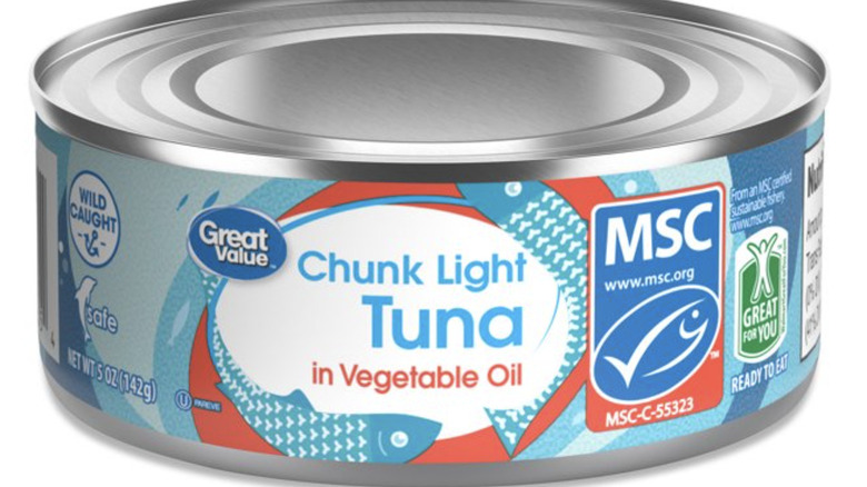 product photo of great value tuna in vegetable oil