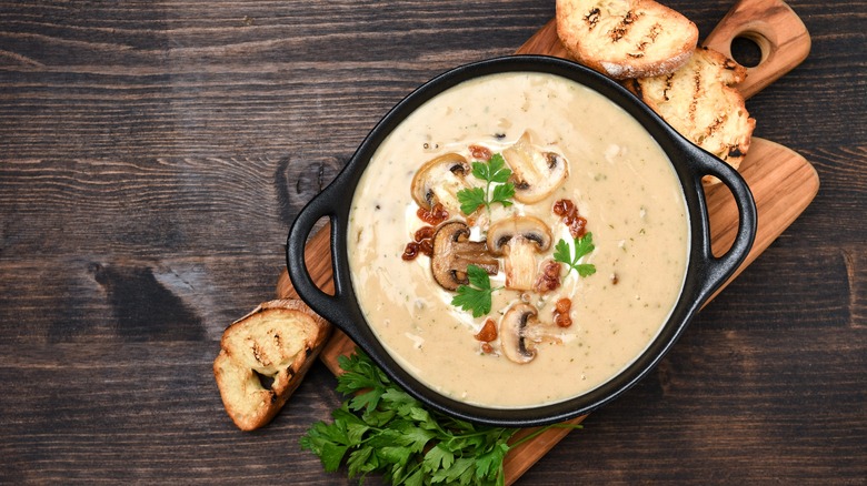 homemade mushroom soup