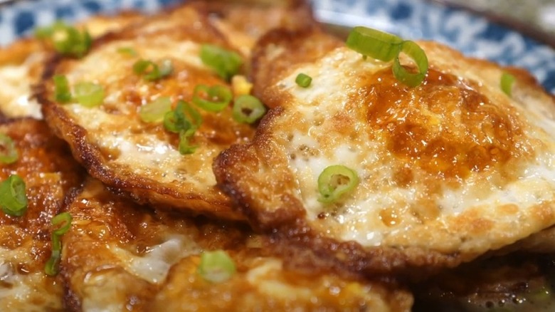 soy sauce fried eggs