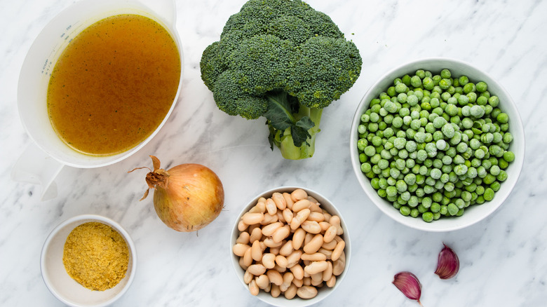 ingredients for pea soup