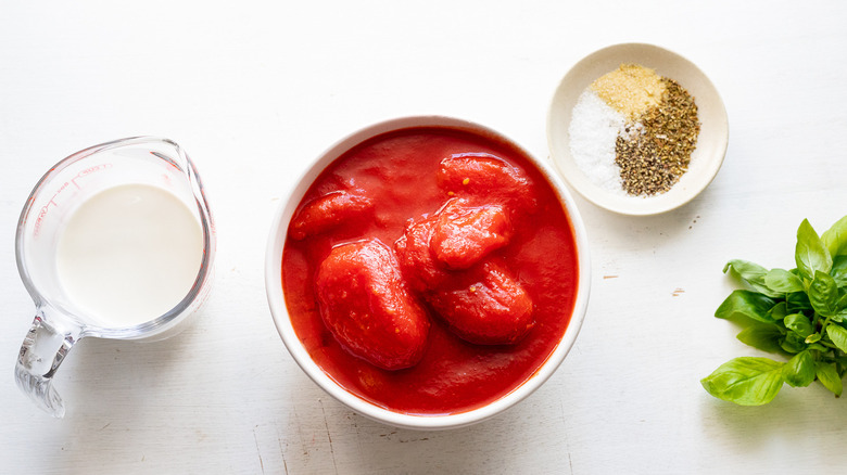 ingredients on a counter