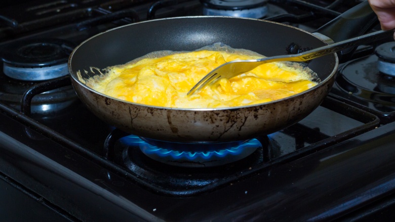 eggs in a pan