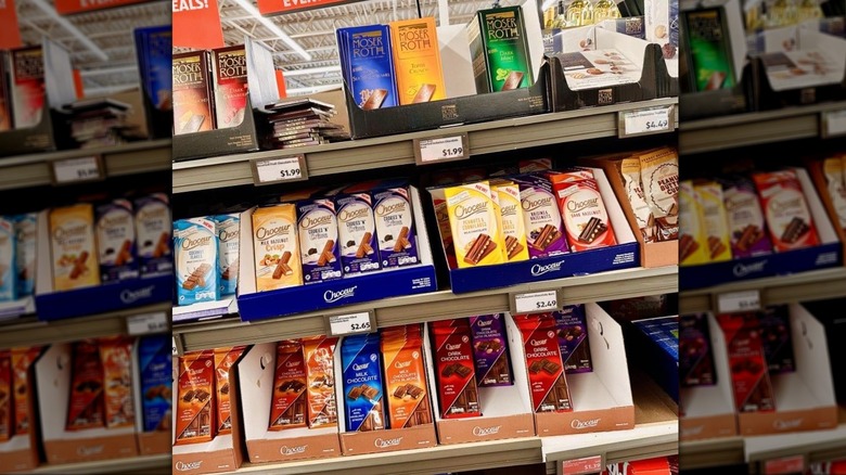 Aldi chocolate section