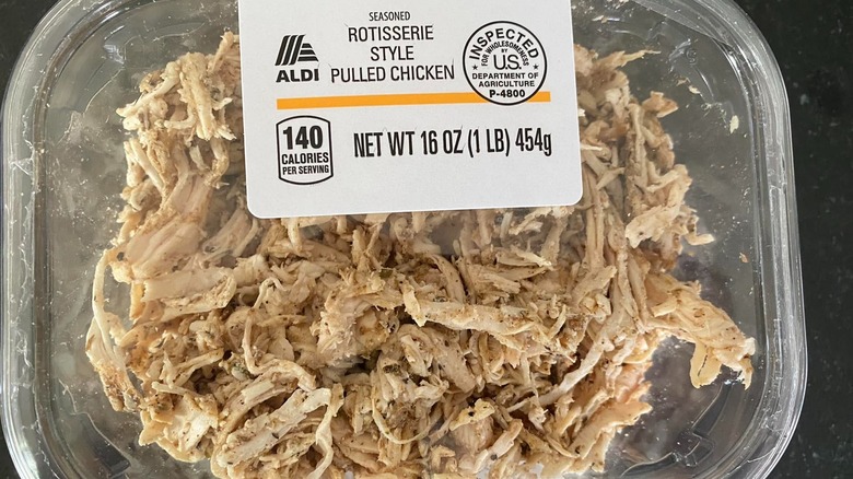 Rotisserie-style pulled chicken