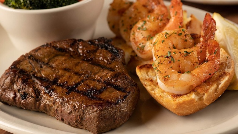 Steak and shrimp, Texas Roadhouse