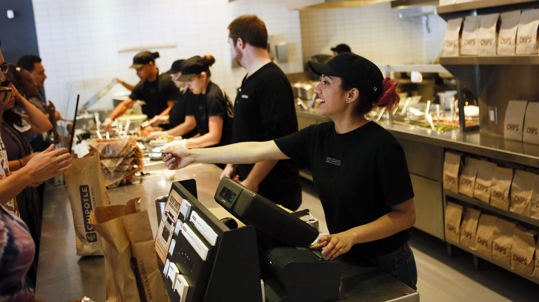 Chipotle cashier