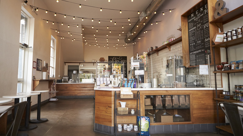 empty coffee shop interior