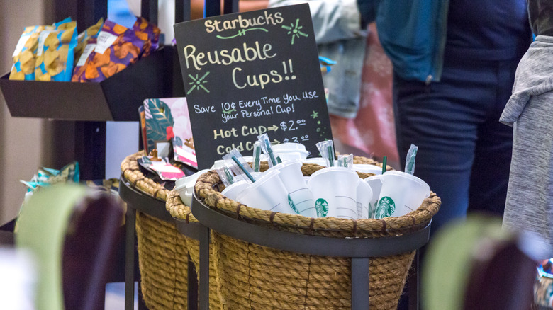 Reusable Starbucks cups