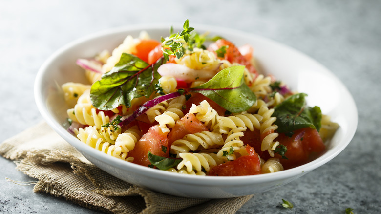 fresh vegetable pasta