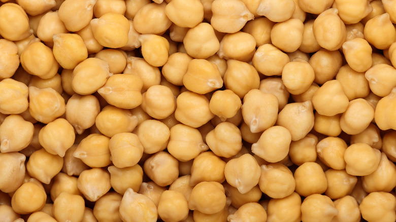 close up of chickpeas