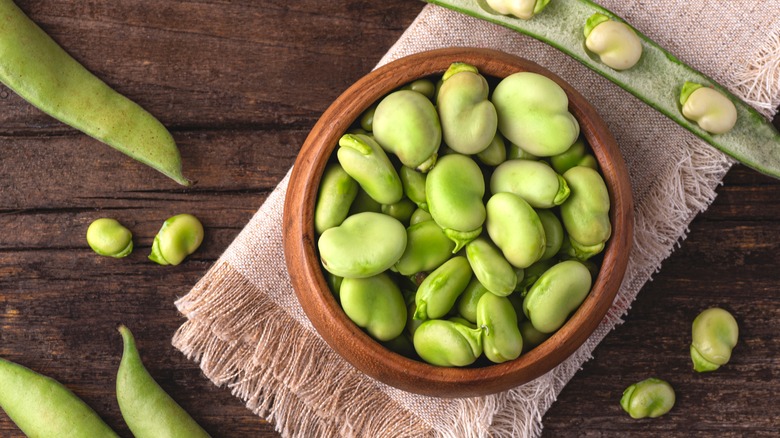 bowl of fava beans