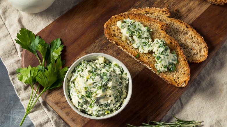 herb butter in a bowl