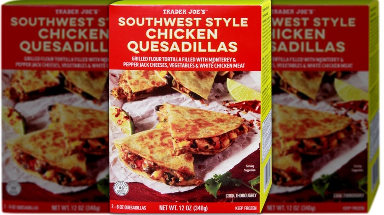 Chicken quesadillas in box