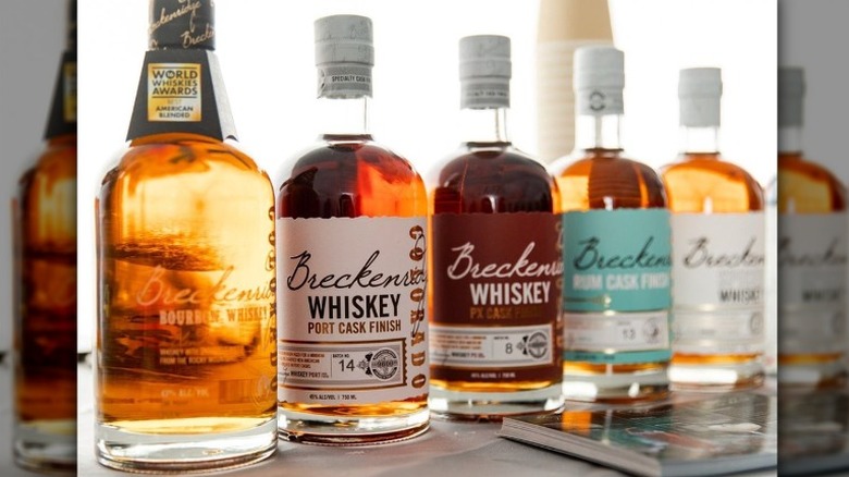 Breckenridge whiskey bottles