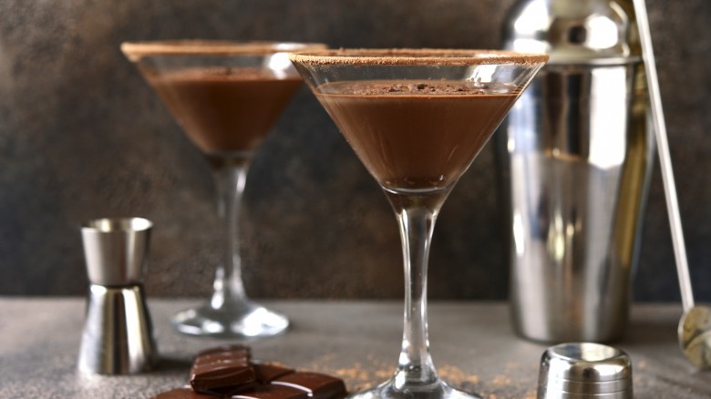 two Chocolate martinis