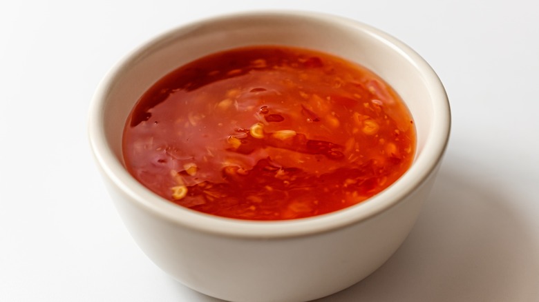 bowl of sweet chili sauce