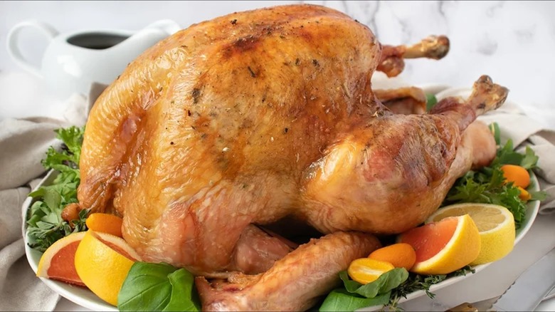 dry-brined roast turkey