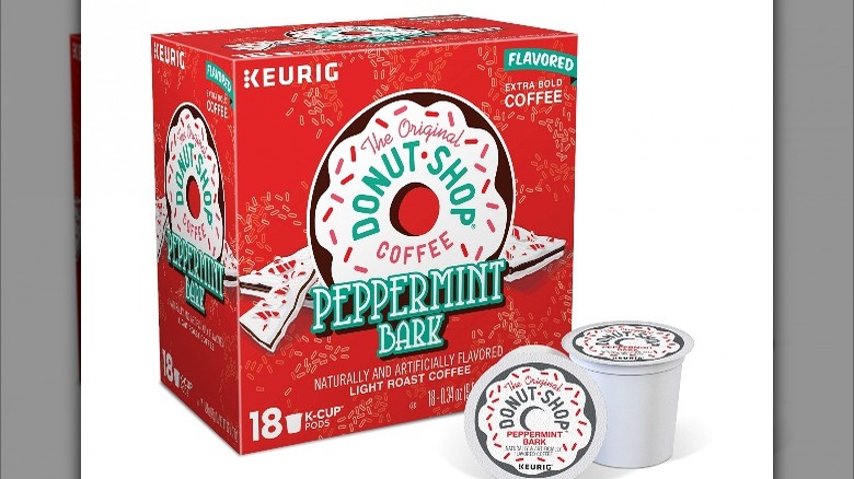 Box of The Original Donut Shop Peppermint Bark Coffee