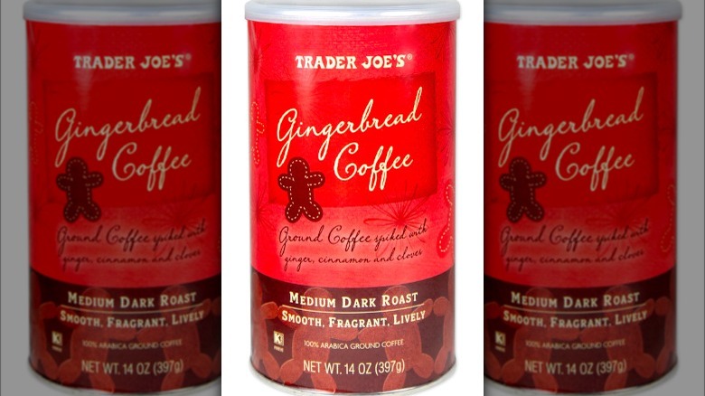 Canister of Trader Joe's Gingerbread Coffee