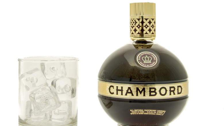 Chambord black raspberry liqueur bottle