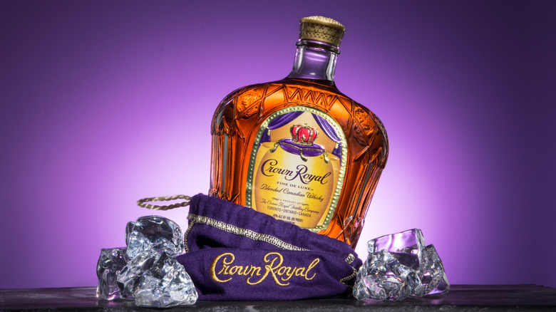 Crown Royal Canadian Whisky bottle