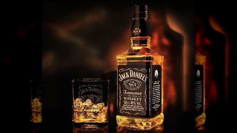 Jack Daniel's Tennessee whiskey bottle