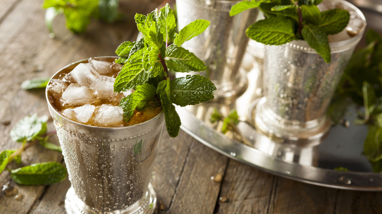 a fresh cool mint julep