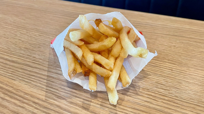 Paper bag of fries