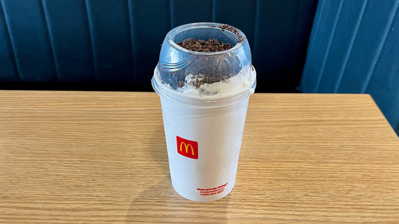 Oreo McFlurry in paper cup