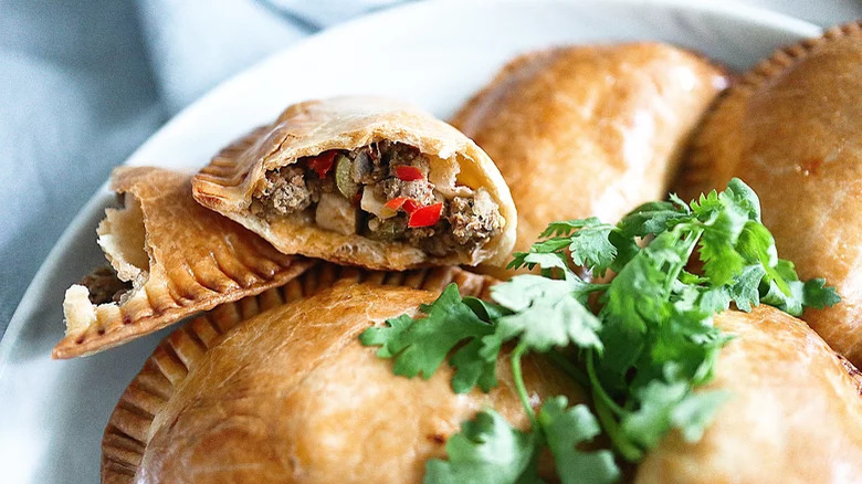 Meat and vegetable empanadas