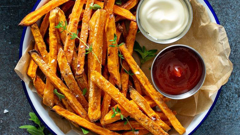 crisp sweet potato fries