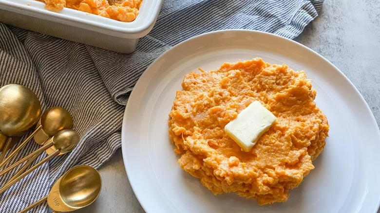 mashed sweet potatoes