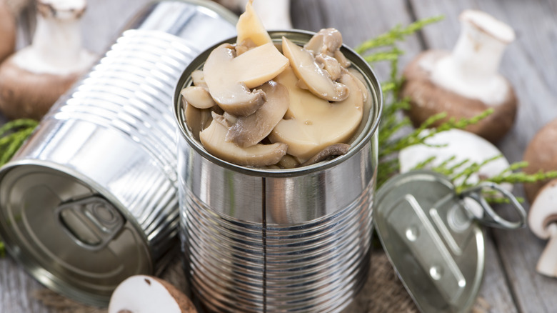 canned mushrooms