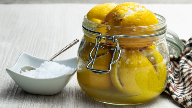 jar of preserved lemons