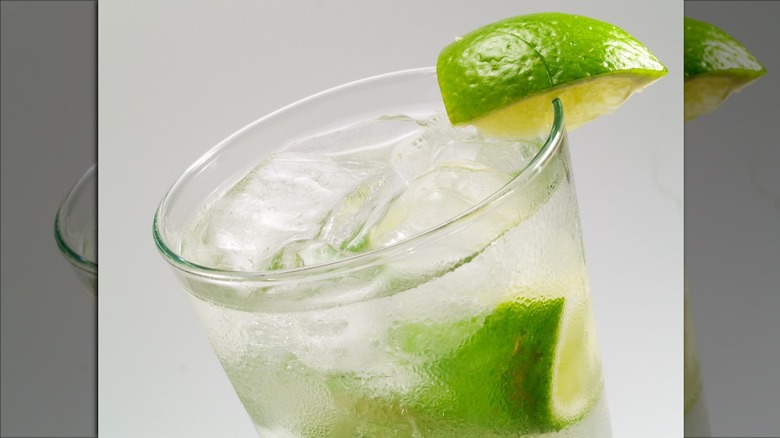 Lime Rickey garnished with lime