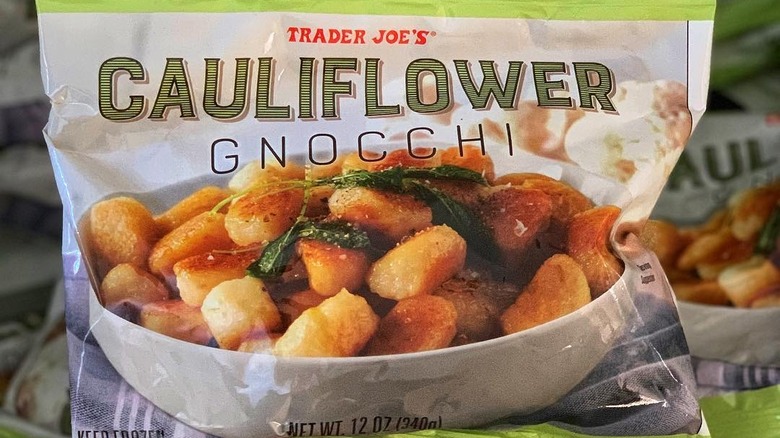 bag of Trader Joe's Cauliflower Gnocchi