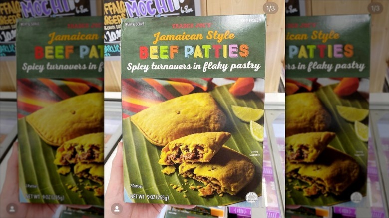 box of Jamaican beef patties