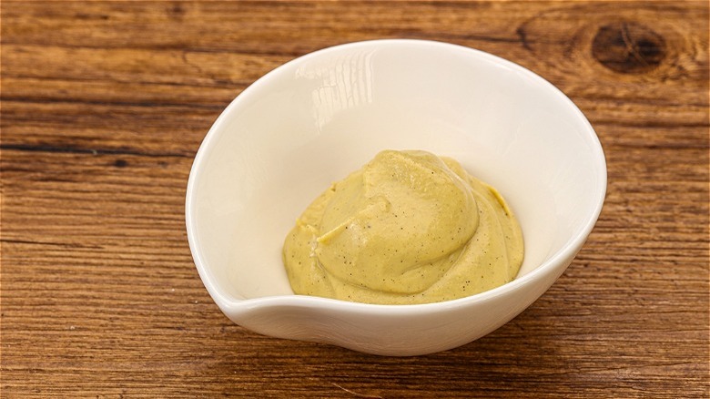 Dijon mustard in bowl