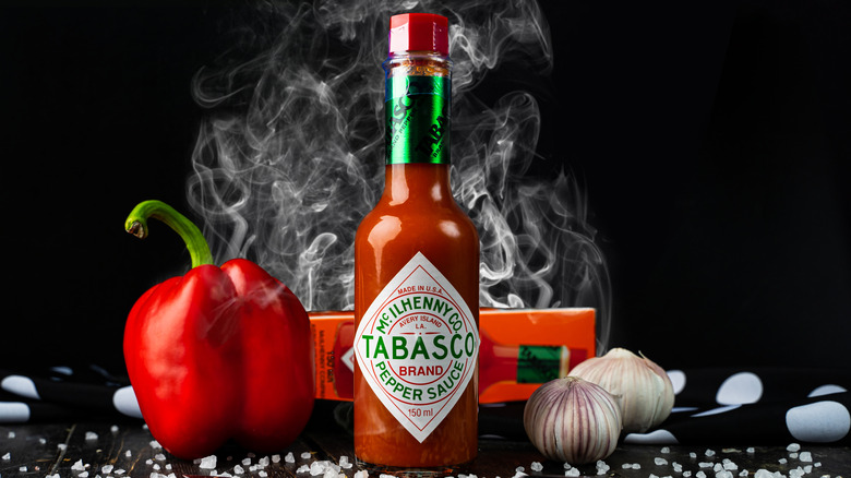 Bottle of Tabasco sauce