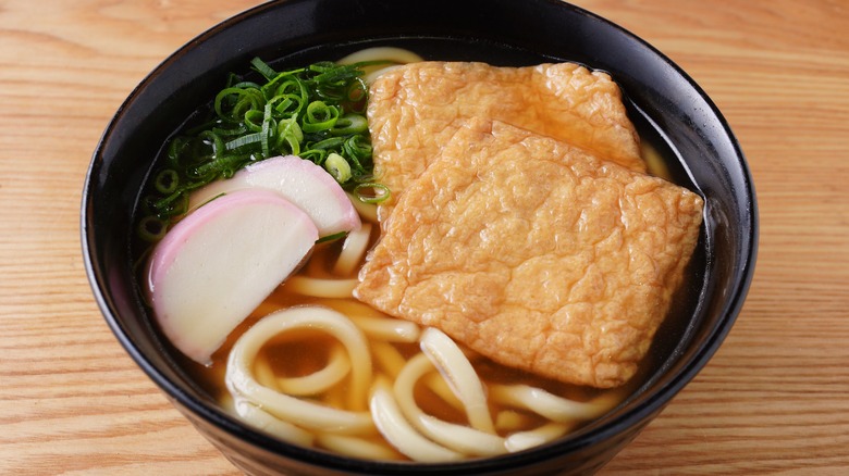 Bowl of kitsune udon