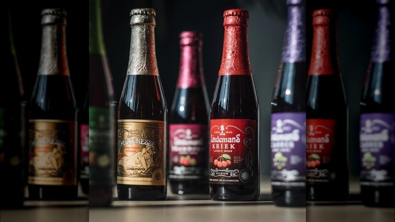 bottles of lambic beer