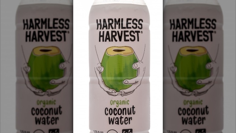 One bottle of Harmless Harvest Coconut Water