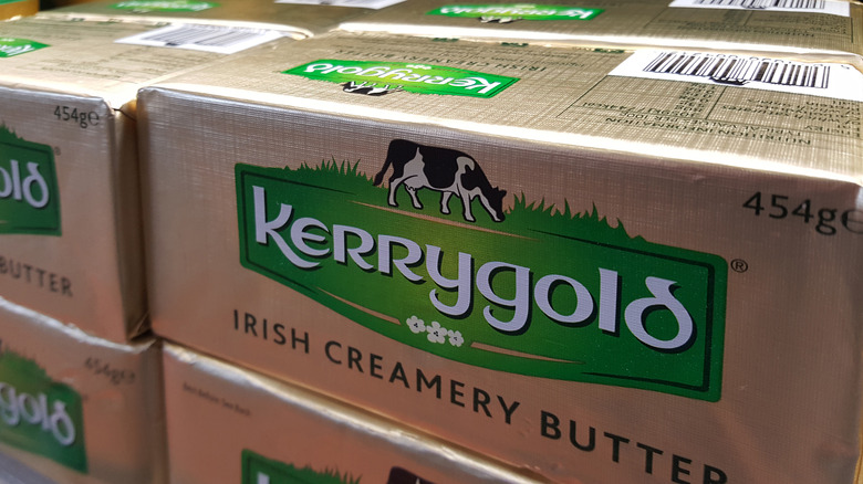 Boxes of Kerrygold Irish butter