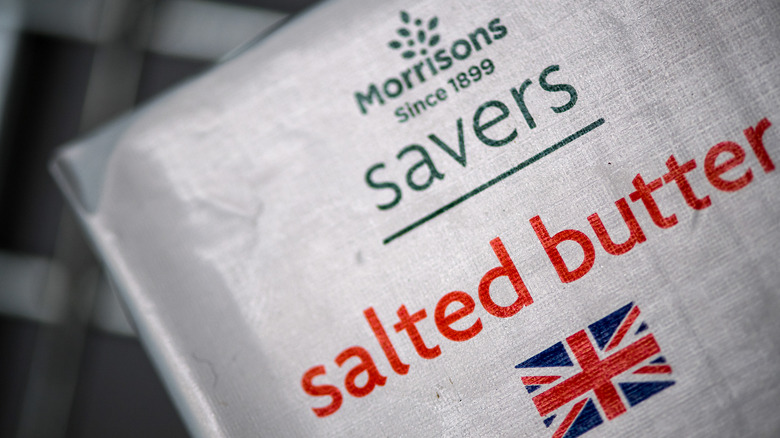 Pack of Morrison's salted butter