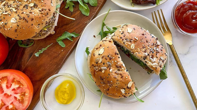 Green Chile Black Bean Burger